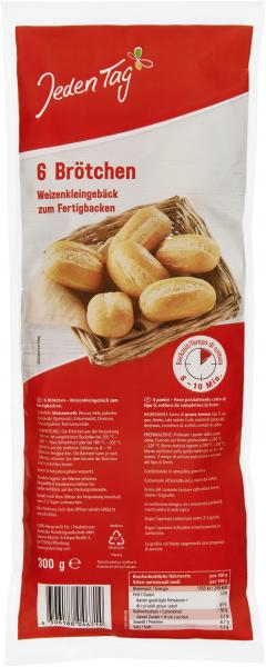 Jeden Tag 6 Weizen Brötchen