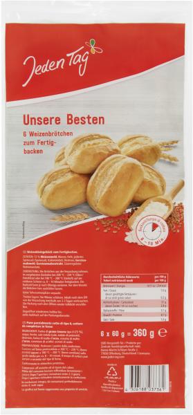 Jeden Tag Unsere Besten Weizenbrötchen