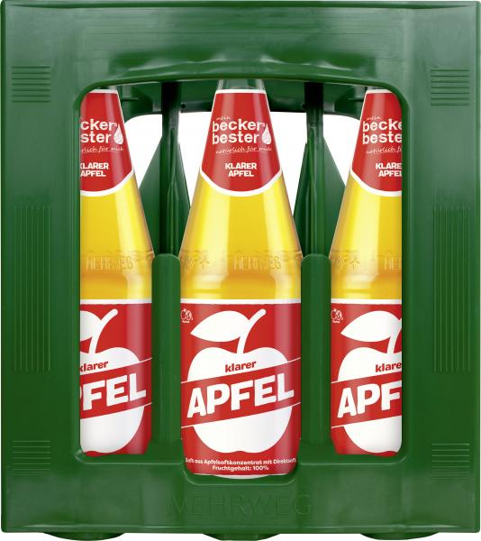 Becker's Bester Apfelsaft klar GLAS (Mehrweg)