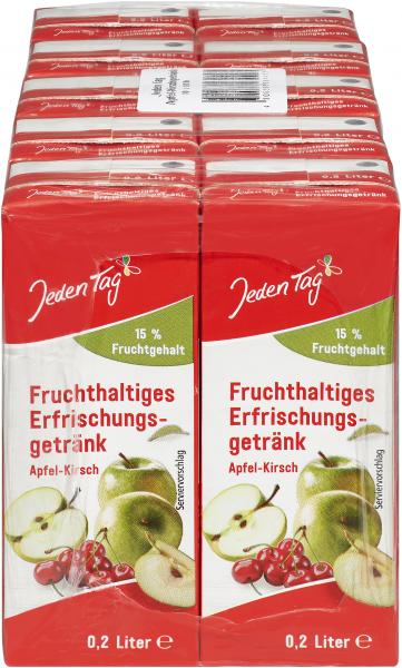 Jeden Tag Fruchthaltiges Erfrischungsgetränk Apfel-Kirsch