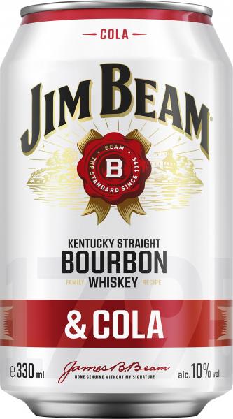 Jim Beam Bourbon Whiskey & Cola (Einweg)