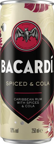 Bacardi Spiced & Cola (Einweg)