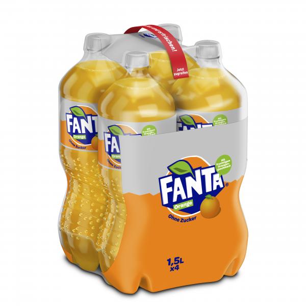 Fanta ohne Zucker (Einweg)