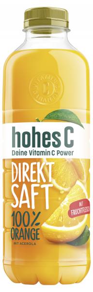 Hohes C Direktsaft 100% mit Fruchtfleisch PET (Einweg)