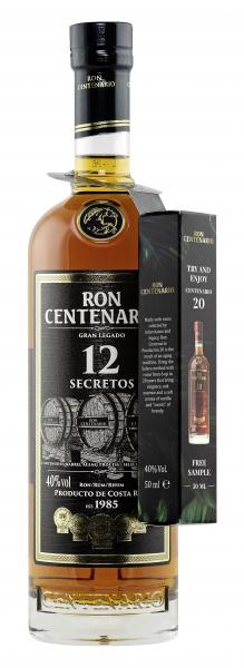 Centenario Rum 12 Secretos Gran Legado + Mini