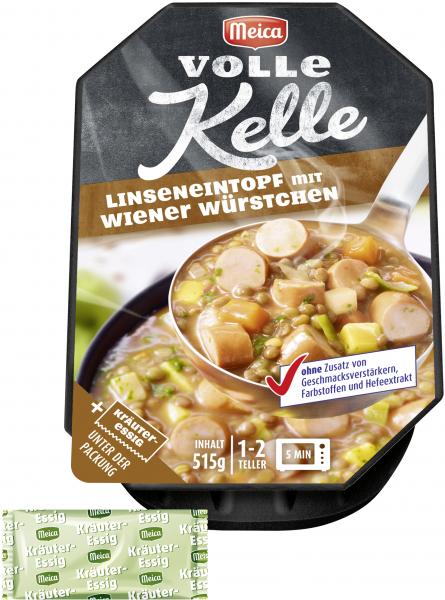 Meica Volle Kelle Linseneintopf mit Wiener Würstchen