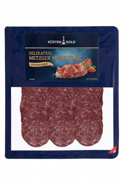 Küstengold Delikatess Metzger Mettwurst luftgetrocknet