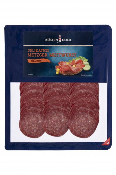 Küstengold Delikatess Metzger Mettwurst geräuchert