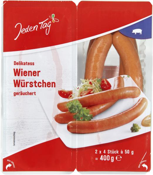 Jeden Tag Delikatess Wiener Würstchen geräuchert