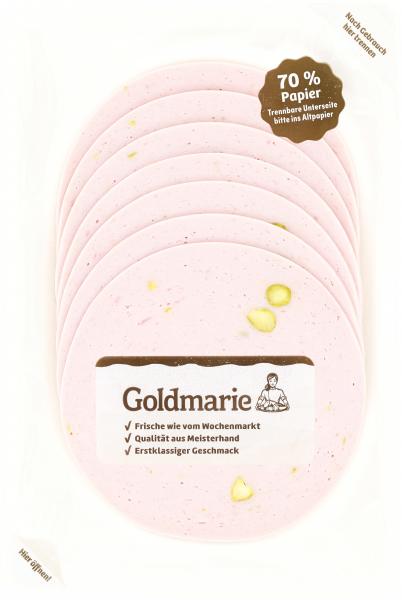 Goldmarie Mortadella mit Pistazien