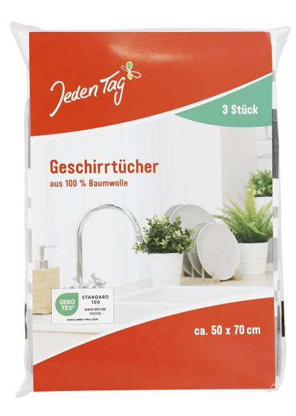 Jeden Tag Geschirrtücher 3er Packung