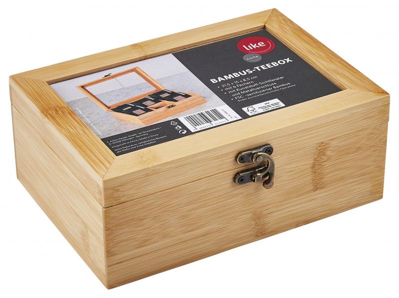 Like Tee-Box mit 6 Fächern