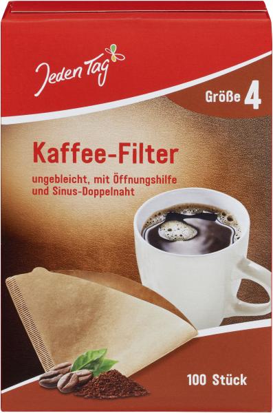 Jeden Tag Kaffeefilter Größe 4