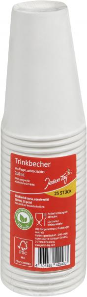 Jeden Tag Trinkbecher aus Pappe