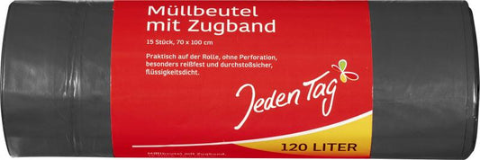 Jeden Tag Zugbandsäcke 120 Liter