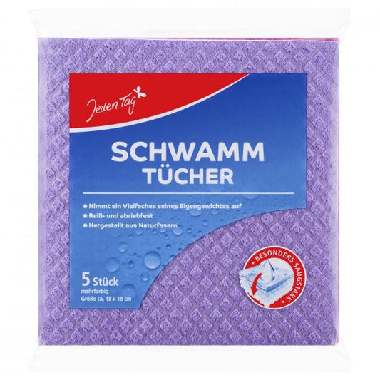 Jeden Tag Schwammtücher 5 Stück