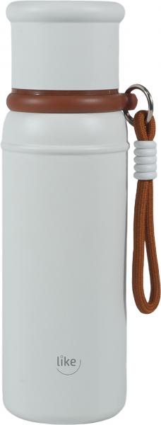Like ToGo Isolierflasche 600ml mit Becher creme