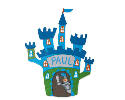 Laubsägevorlage »Türschild Burg«