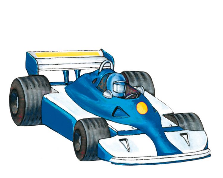 Laubsägevorlage »Rennwagen«