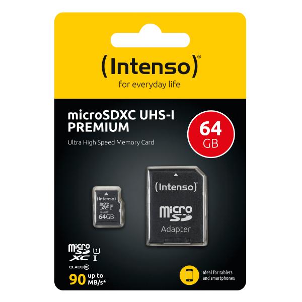 Intenso Micro SDXC UHS-I Premium Card 64GB
