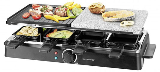 Emerio Raclette Gerät Klassik, mit Granit-Stein