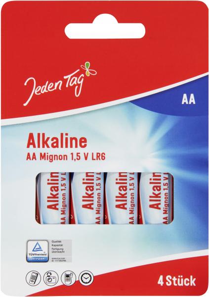 Jeden Tag Alkaline AA Mignon 1,5V LR6
