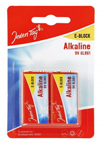 Jeden Tag Alkaline E-Block 9V 6LR61