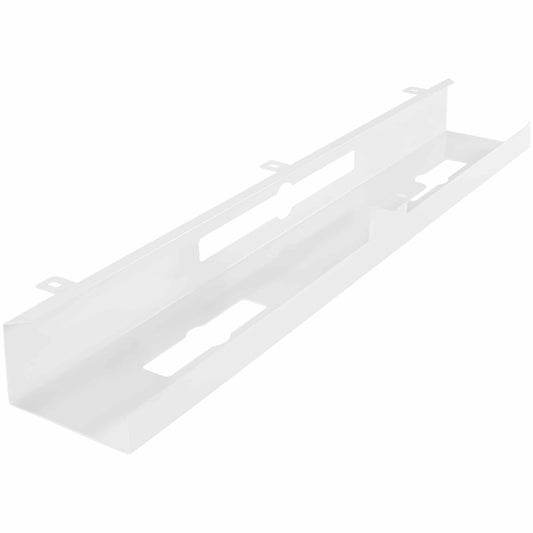 ® Kabelkanal Schreibtisch 80x7x13 cm breit Untertisch Kabelführung weiß