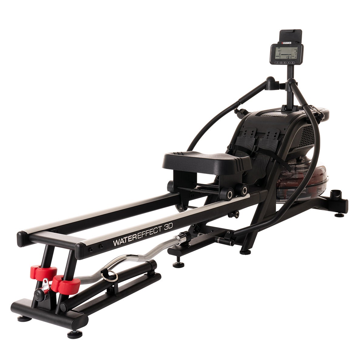 HAMMER Wasserrudergerät WaterEffect 3D | 6 Rudervarianten | 3D-Auslegerarme | Kinomap