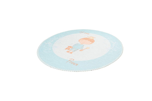 Teppich Bambini 300 Mint Ø 160cm RUND |Kinderteppich | Flachflor