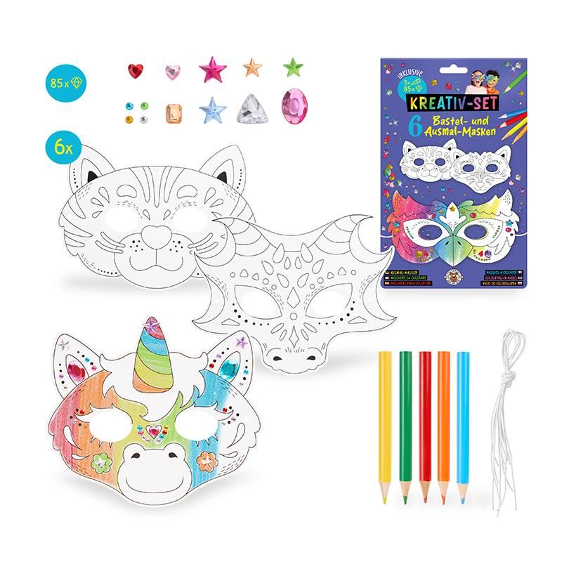 Bastel- und Ausmalmasken