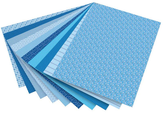 Folia Motivkarton »Basics Blau«, 270 g/m², 50 x 70 cm, 10 Bogen