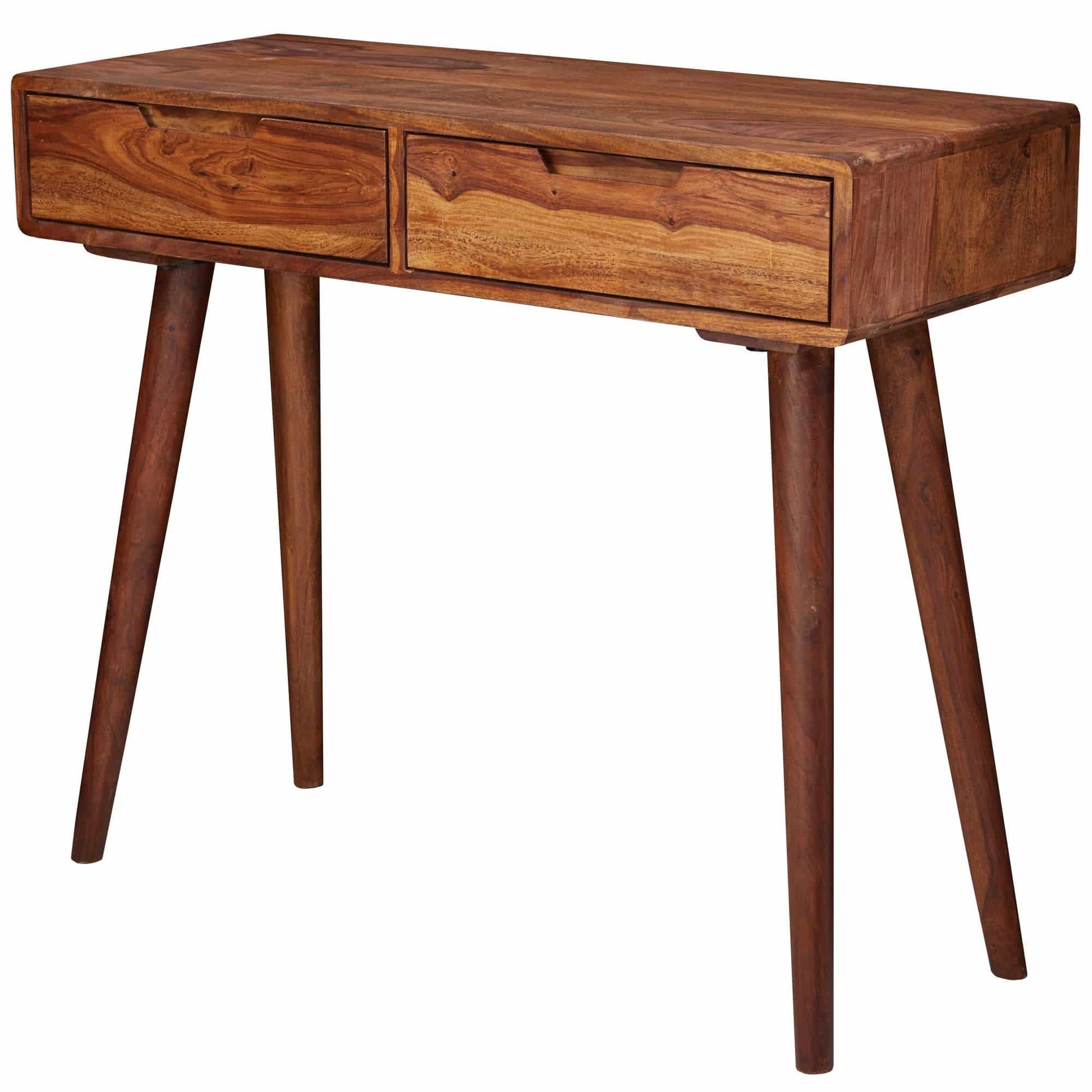 Konsolentisch WL5.577 90x76x36cm Sheesham Massivholz mit Schubladen
