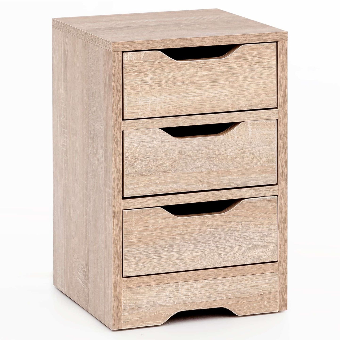 Nachtkonsole WL5.705 31x49x31 cm Sonoma mit 3 Schubladen