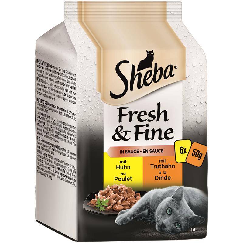 Sheba PB. MP. Fresh & Fine in Sauce 6x50g