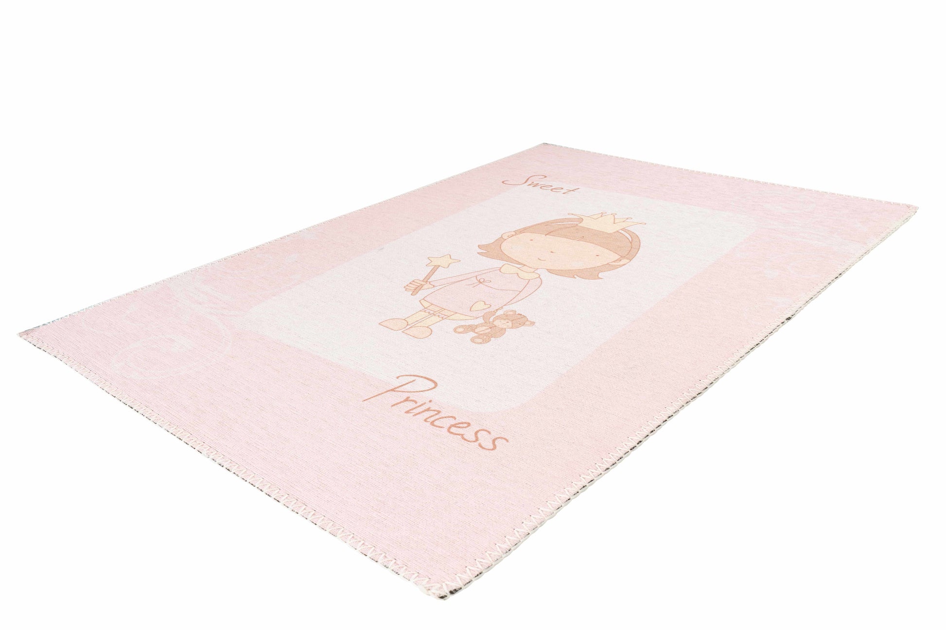 Teppich Bambini 300 Rosa Ø 160cm RUND | Kinderteppich | Flachflor