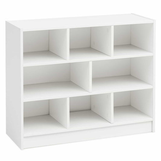 Bücherregal WL5.819 Weiß 80x68,5x29,5 cm Regal Standregal Modern