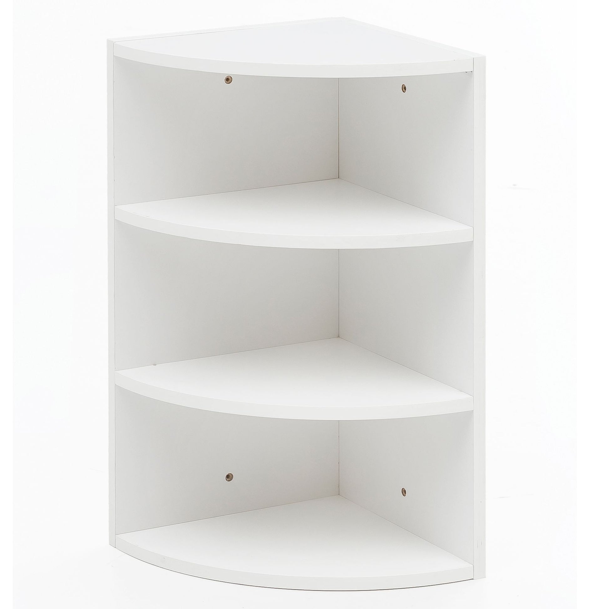 Eckregal Weiß 30 x 60 x 30 cm WL5.843 Holz Wandregal Eck Hängeregal