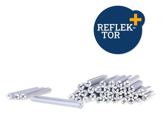 Filmer Speichenreflektoren für QU-AX Einräder, silber, 36er-Set