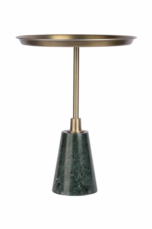 Beistelltisch Grant 125 Weiß / Gold