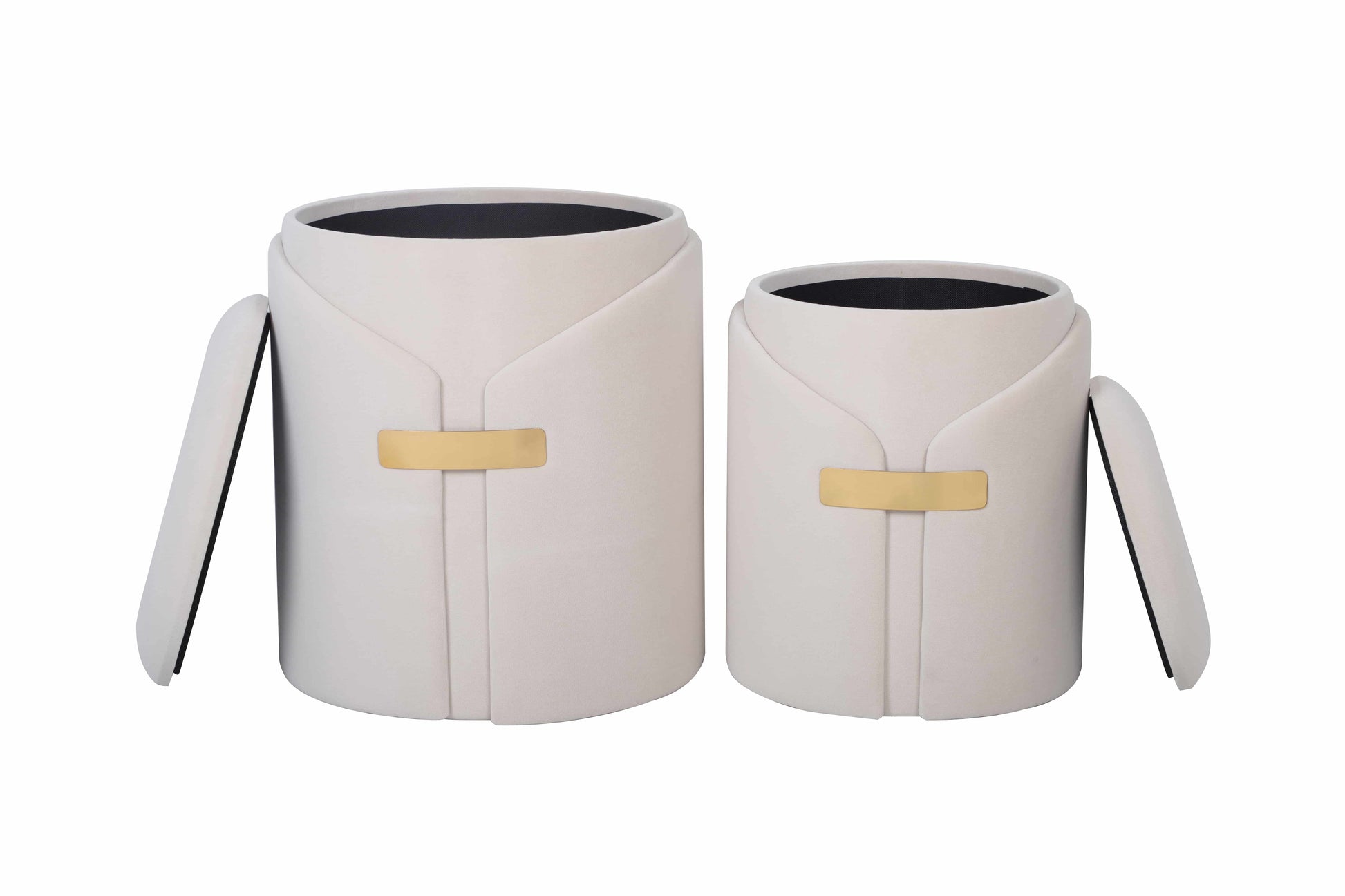 Hocker Forcet 125 2er-Set Hellbraun