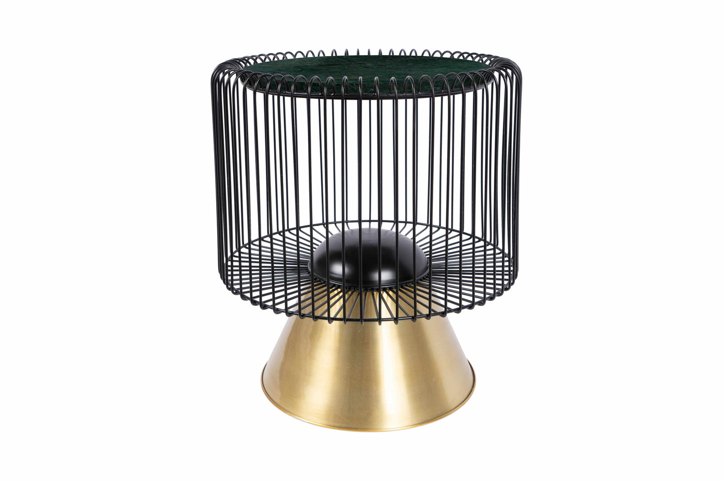 Beistelltisch Malibu 125 Weiß / Schwarz / Silber