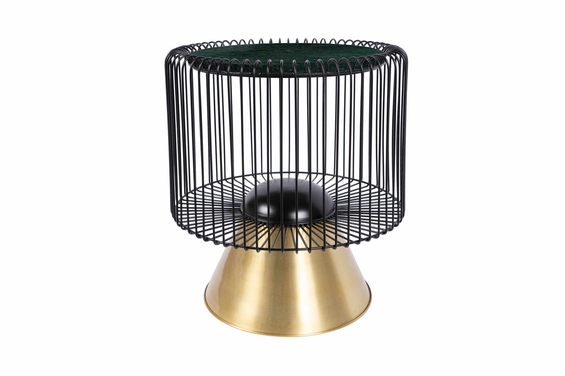 Beistelltisch Malibu 125 Weiß / Schwarz / Silber