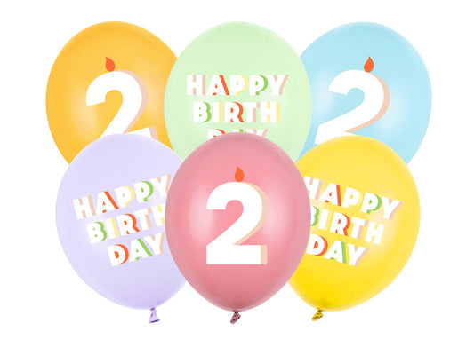 Happy Birthday Zahlenballons 2