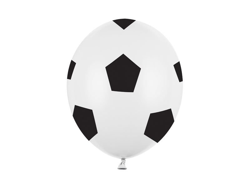 Fussball Luftballons (schwarz-weiß)