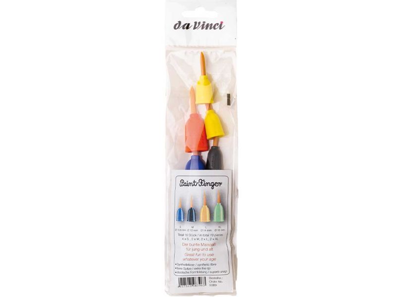 da Vinci Paint-Finger Malpinsel-Set, 10-tlg.