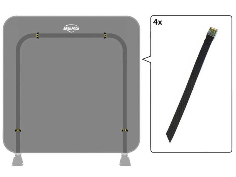BERG Befestigungsband mit Schnalle für AeroWall, 4 Stück