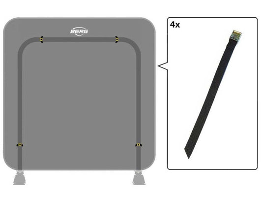 BERG Befestigungsband mit Schnalle für AeroWall, 4 Stück