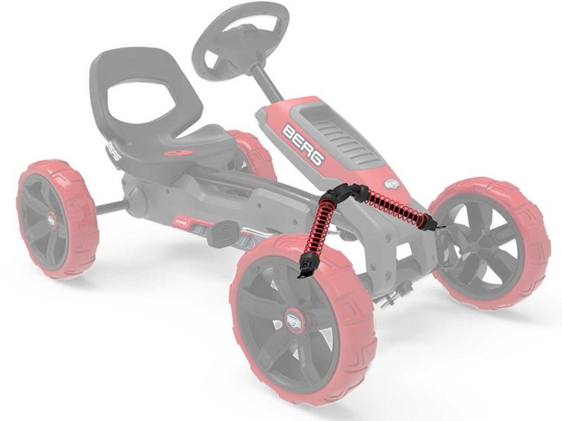 BERG Stoßdämpfer für Reppy Pedal-Gokart, rot, 2 Stück