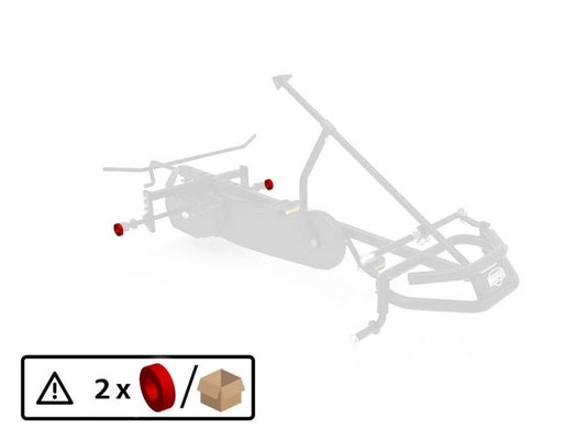 BERG Kunststoffring für Hinterachse für XL Gokarts, Nylon, 2 Stück
